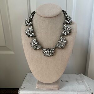 Baublebar crystal rhinestone flower bold collar necklace shiny bling diamond